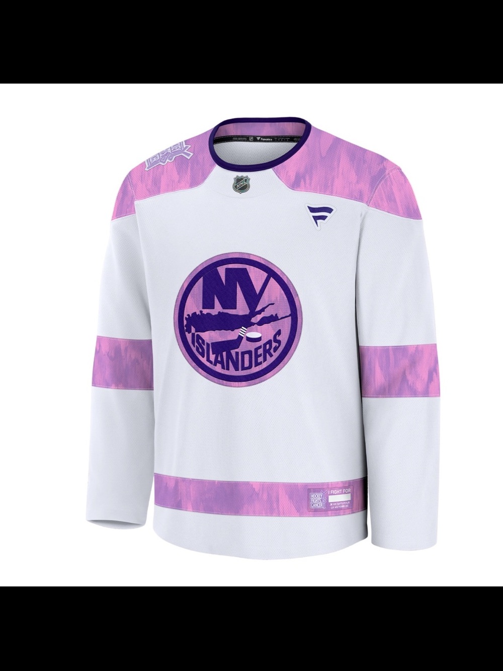 Fanatics White and Purple NY Islanders Alternate Hockey Jersey